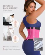 FeelinGirl Waist Trainer for Women Waist Trimmer Ab Belt Tummy Control with Triple Segmented Belt Hourglass Body Shaper - Image 3