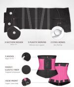 FeelinGirl Waist Trainer for Women Waist Trimmer Ab Belt Tummy Control with Triple Segmented Belt Hourglass Body Shaper - Image 6