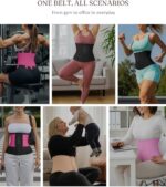 FeelinGirl Waist Trainer for Women Waist Trimmer Ab Belt Tummy Control with Triple Segmented Belt Hourglass Body Shaper - Image 7