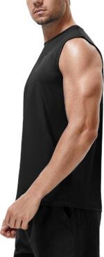 Roadbox Workout Sleeveless Shirts for Men Athletic Gym Basketball Quick Dry Muscle Tank Tops - Image 3