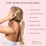 SILKIE x4 Set - Forget Satin - 100% Pure Mulberry Silk Black Brown Skinny Scrunchies Travel Pouch Everyday Hair Ties Elastics Hair Care Ponytail Holder No Damage (Chocolate) - Image 4