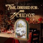 JUSTIME 12 Song of Carols of Christmas Sleigh Ride Table Clock Melody Clock Christmas Musical Clock Tabletop Clock Quartz Movement Home Room Decoration Musical Clock Red Marble - Image 3