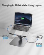 BENFEI Laptop Stand with USB C 6in1 Docking Station, HDMI 4K@60Hz,Gigabit Ethernet, 100W Power Delivery, 10Gbps 1*USB C 3.2 and 2*USB A 3.2 Compatible with MacBook Pro/Air, iPad Pro, XPS, Thinkpad - Image 5