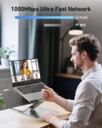 BENFEI Laptop Stand with USB C 6in1 Docking Station, HDMI 4K@60Hz,Gigabit Ethernet, 100W Power Delivery, 10Gbps 1*USB C 3.2 and 2*USB A 3.2 Compatible with MacBook Pro/Air, iPad Pro, XPS, Thinkpad - Image 7