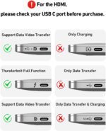 BENFEI Laptop Stand with USB C 6in1 Docking Station, HDMI 4K@60Hz,Gigabit Ethernet, 100W Power Delivery, 10Gbps 1*USB C 3.2 and 2*USB A 3.2 Compatible with MacBook Pro/Air, iPad Pro, XPS, Thinkpad - Image 9
