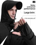 iCreek Rain Suit Waterproof Jacket with Pants 2 Pieces Breathable Lightweight Packable Raincoat with Hooded Rain Gear Unisex - Image 5
