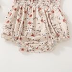 Summer One Piece Outfits Infant Baby Girl Romper Bodysuit Sleeveless Ruffle Halter Floral Jumpsuit Clothes - Image 5