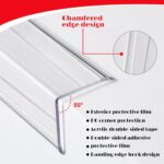 Clear Self Adhesive Wall Corner Protector Walls Edge Protector Wall Corner Guard Easy to Install Furniture Edge Safety Bumpers Cover Pointed Furniture for Baby (10 Pcs,39.37'' X 1.18'') - Image 4