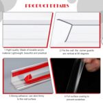 Clear Self Adhesive Wall Corner Protector Walls Edge Protector Wall Corner Guard Easy to Install Furniture Edge Safety Bumpers Cover Pointed Furniture for Baby (10 Pcs,39.37'' X 1.18'') - Image 5