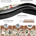 Red Mushroom Pet Feeding Mat,Fern Herb Berries Absorbent Quick-Dry Cat Dog Food and Water Bowl Mats,Non-Slip Rubber Backing Mat,Cat Dog Accessories Supplies 16"x24" - Image 4