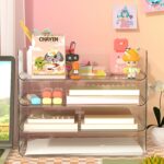 Gagee 4 Pack Paper Storage Organizer,Clear PET Letter Tray, A4 Size Stackable Document Organizer for Notes, Pens, File Paper, Desk, Office Organization and Storage - Image 4