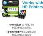 HP 910 Cyan, Magenta, Yellow Ink Cartridges Printers (3-Pack) | Works with Printer Series: OfficeJet 8010, 8020 Series, OfficeJet Pro 8020, 8030 | Eligible for Instant Ink | 3YN97AN - Image 3