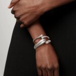 Gold Bangle Bracelets for Women, 2Pcs 18K Gold Plated Cuff Thick Waterdrop Statement Bracelets Chunky Cuff Bracelet Gifts for Women Jewelry Trendy - Image 3