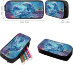 Upetstory Adorable Dolphin Backpack for Girls Boys with Lunch Bag and Pencil Case Kids 6 in 1 Bookbags School Bag Set Elementary Kindergarten Preschool Bookbag Book Cover Travel Hiking Cycling - Image 6