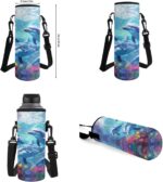 Upetstory Adorable Dolphin Backpack for Girls Boys with Lunch Bag and Pencil Case Kids 6 in 1 Bookbags School Bag Set Elementary Kindergarten Preschool Bookbag Book Cover Travel Hiking Cycling - Image 7