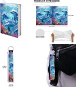 Upetstory Adorable Dolphin Backpack for Girls Boys with Lunch Bag and Pencil Case Kids 6 in 1 Bookbags School Bag Set Elementary Kindergarten Preschool Bookbag Book Cover Travel Hiking Cycling - Image 8