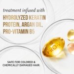 Pantene Keratin Leave-In Conditioner with Argan Oil, Protein Treatment for Dry, Damaged & Color-Treated Hair, Repairs Split Ends & Protects from Damage, Formaldehyde-Free, 8.4 Fl Oz - Image 6