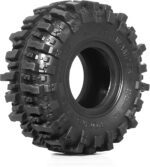 8PCS 1.0 RC Tires 55mm * 23mm 1/24 Crawler Wheels Tires 1/18 All Terrain Soft Rubber Tyres For 1:24 1:18 Mud Crawler Car Axial SCX24 FMS AX24 FCX18 FCX24 TRX4M Upgrades 1.3" Wheels - Image 5