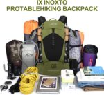 Hiking Backpack, Waterproof Hiking Daypack with 3L Water Bladder and Rain Cover, Lightweight Travel Camping Backpack for Men Women (Dark Green) - Image 6
