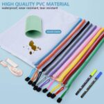 SenseYo 10 Pcs Waterproof A4 Mesh Zipper Pouch Bags for Office Supplies, Home Organization, Travel Storage (10 Colors) - Image 4