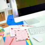 Sabary 18 Pcs Stationery Set, 12 Aesthetic Pens & 6 Sticky Notes, Christmas Gifts for Women, Cute Office School Supplies, Gifts for Students Nurses Teachers(Strawberry) - Image 7