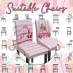 Christmas Chair Covers Set of 6, Xmas Tree Snowman Dining Chair Covers for Party Kitchen Removable Seat Cover for Chairs Christmas Decorations Indoor - Image 6