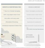 Mayfair Linen 100% Egyptian Cotton 2 Pack Full Sheet Set - Luxury 500 Thread Count Cotton Sheets Full Size (8 PC, Silver Grey), Soft, Cooling, Sateen Weave, 16" Deep Pocket Hotel Quality Bed Sheet Set - Image 3