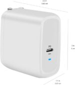Amazon Basics 65W One-Port GaN USB-C Wall Charger with Power Delivery PD, Foldable Plug, for Laptops, Tablets & Phones, White - Image 7