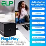 ELP 16MP Autofocus USB Camera with Metal Case - Mini UVC USB2.0 4K Webcam with 68 No Distortion Lens IMX298 Sensor for PC & Home Surveillance - Image 9