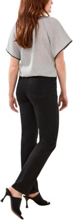 Tribal Womens Sophia Curvy Straight Fit Mid Rise Stretch Jeans (Regular, Plus and Petite Sizes) - Image 3