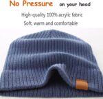 Moon Kitty 2PCS Baby Beanie Soft Toddler Beanie Warm Knitted Infant Winter Hats for Baby Boys - Image 4