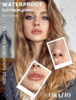 ORAZIO Nose Rings for Women - 14K Gold Filled Hypoallergenic Surgical Steel Nose Ring Hoops 18G/20G/22G Small Cute CZ Screw L Shaped Nose Studs Piercings Jewelry for Women Men 12Pcs - Image 3