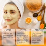 SHVYOG Vitamin C Face Mask with Kaolin Clay and Turmeric for Dark Spots, Dull Skin, Skincare Facial Mask for Controlling Oil and Refining Pores 5.29 Oz - Image 8