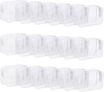 18 Pieces Clear Cosmetics Bag, TSA Approved Toiletry Bag for Travel, Clear PVC Zippered Makeup Pouch, Waterproof Vinyl Plastic Organizer Case for Vacation Bathroom (White Small) - Image 2