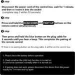 Adjustable Bed Remote Control Replacement for BOSS W.Sliver Relax 404, for Richmat Diamond Mattress Bed, for Powerbedz Deluxe Innova Adjustable Bed Base - Image 2