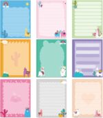 Alpaca Sticky Notes Gifts, 9 Pack Cute Alpaca Notepads 3x4 Inch, Llama Gifts for Coworkers Students, Mexican Camel Self-Stick Memo Pad Office School Supplies for Men Women (450 Sheets) - Image 2