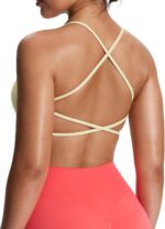 Aoxjox Women's Workout Sports Bras Fitness Ivy Low Impact Bra Yoga Crop Tank - Image 2