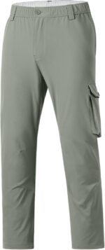 BASSDASH Men's Fishing Cargo Pants Water Resistant Quick Dry Lightweight UPF 50+ for Outdoor Hiking Elastic Waist Pants FP05M - Image 2
