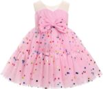 Baby Girl Daisy Strawberry Confetti Birthday Dress Pageant Tea Party Easter Outfits Toddler Princess Fancy Ball Gown - Image 2