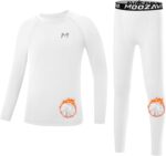 Boys Thermal Underwear Set Fleece Lined Compression Shirt Pants Kids Youth Long Sleeve Base Layer Football Sports - Image 2