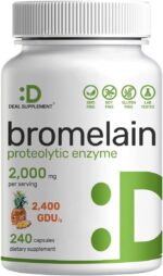 Bromelain Supplement 2,000mg Per Serving, 240 Capsules – Natural Proteolytic Enzymes from Fresh Pineapple – Supports Nutrient Digestion - Image 2