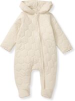 Burt's Bees Baby baby-girls Infant Bunting Jumpsuit, 100% Organic Cotton One-piece Long Sleeve Outfit Coverall - Image 2