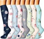 CHARMKING Compression Socks for Women & Men Circulation (8 Pairs) 15-20 mmHg is Best Support for Athletic Running,Cycling - Image 2