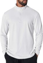 COOFANDY Mens Quarter Zip Pullover Sweatshirt UPF 50+ Long Sleeve Sun Protection Shirts Golf Running Rash Guard T-Shirts - Image 2
