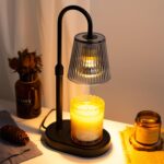 Candle Warmer Lamp with Timer Electric - Wickless Warming Light Height Adjustable Dimmable No Flame Heat Warm Melt Wax Scented Table Lights Elegant Modern Home Decor for Jar Candles Living Bedroom - Image 2