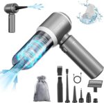Car Vacuum Cordless, Mini Portable Vacuum Cordless for Car, 4-in-1 20000PA High Power Portable Rechargeable Vacuum Cleaner with Brushless Motor, Small Handheld Vacuum & Air Blower & Pump-Grey - Image 2