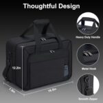 Carrying Case Fit for PS5, Travel Thickened Protective Bag Compatible with Playstation 5 Console, Headset, PS5 Controller, Game Discs, and Gaming Accessories, All Black - Image 2