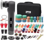 Cordless Mini Polisher, SPTA 12V Cordless Polisher for Detailed Polishing, Cordless Car Buffer Polisher, RO&DA Buffer Polisher with Mini Polishing Pads and Wool Pads for Polishing, Sanding, Cleaning - Image 2