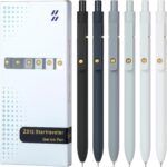 Ddaowanx Gel Pens, 0.7mm Quick Dry Black Ink,Fine Point Smooth Writing Pens,Office School Supplies,Gifts for Women Man(6Pcs Black White Gray, Black) - Image 2