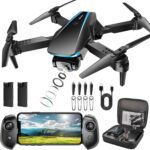 Drone with Camera - Drones for Adults, with 2 Batteries, Carrying Case, Propellers, 1080P HD Foldable Drone with Stable Hover, Trajectory Flight, Gravity Control, One Key Take Off/Land, 3D Flip - Image 2